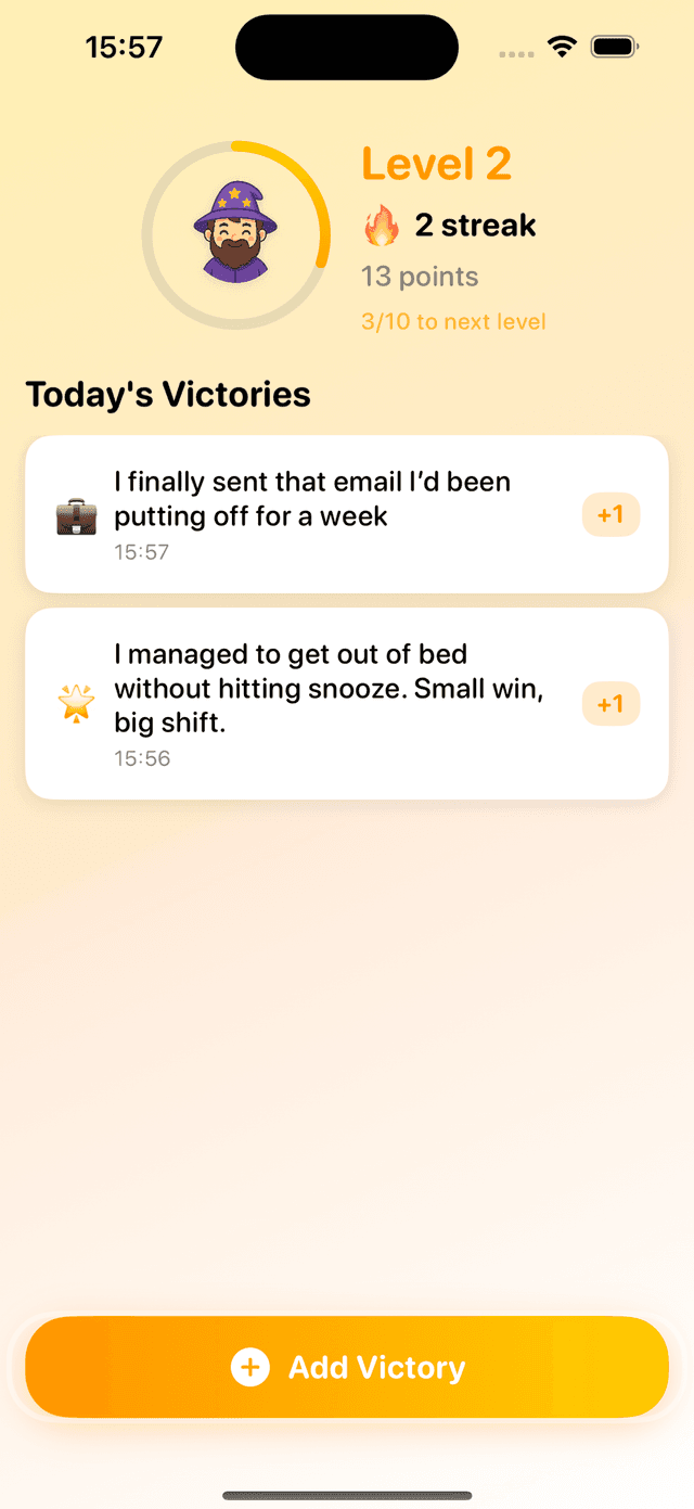 Victory App Dashboard