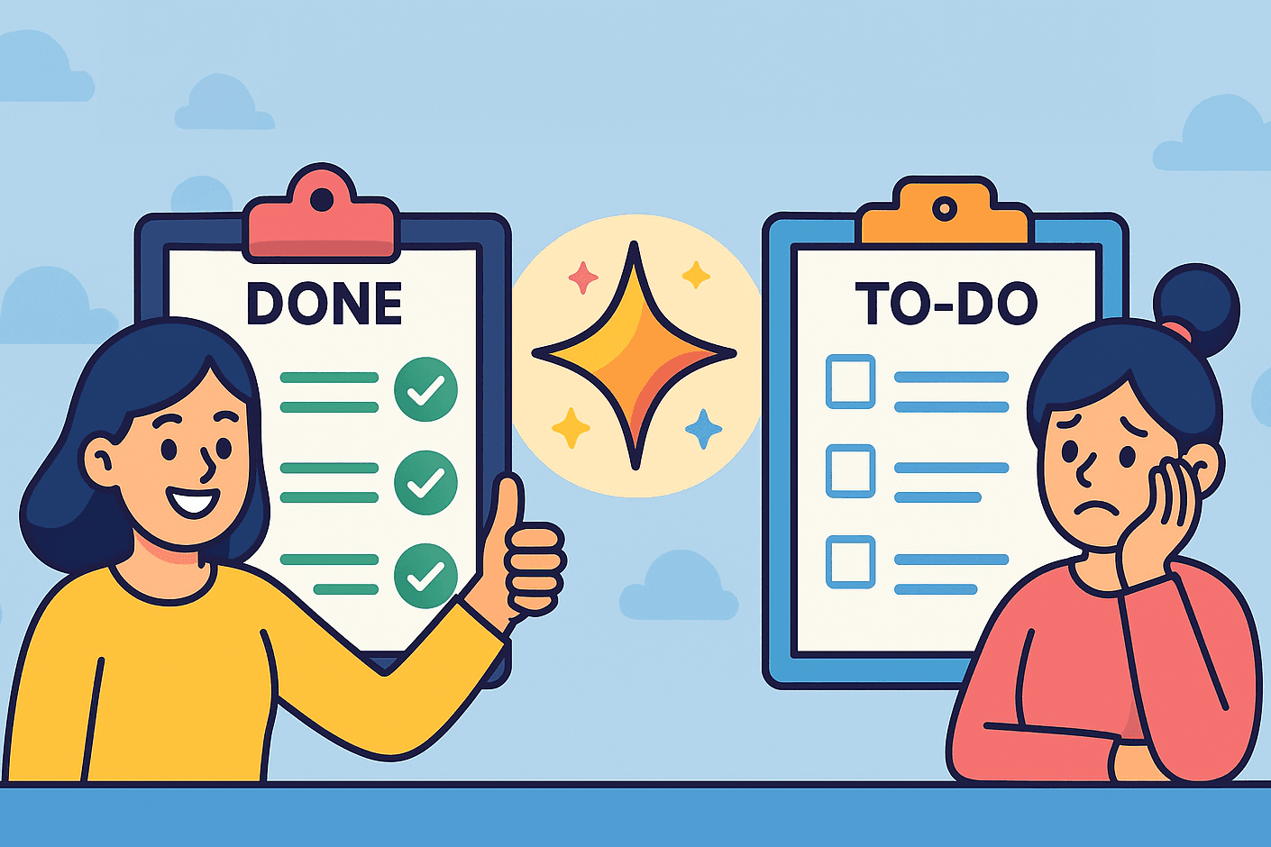 Done list vs todo list - psychological impact on productivity and momentum